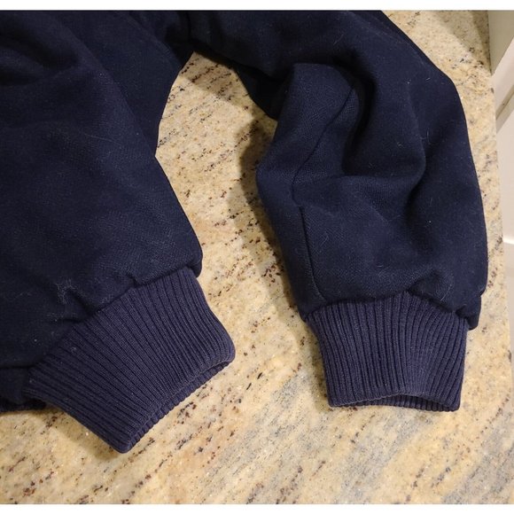 MEMBERS ONLY Lined Wool Jacket SIZE 40 Blue Vintage Zip Front - Picture 8 of 12